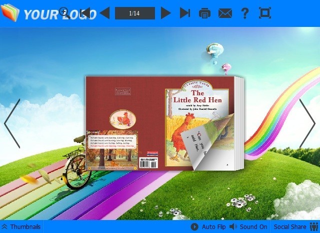 Rainbow Theme for Flipping PDF Book Pro 1.0