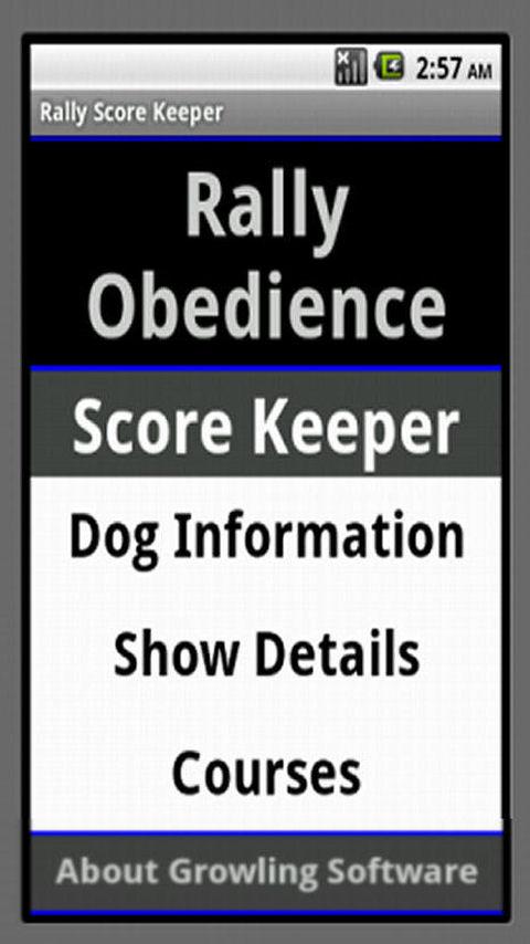 Rally Obedience Score Keeper 1.0