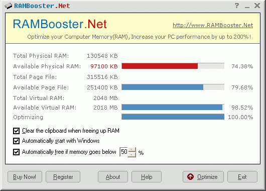 RAM Booster .Net 9.0