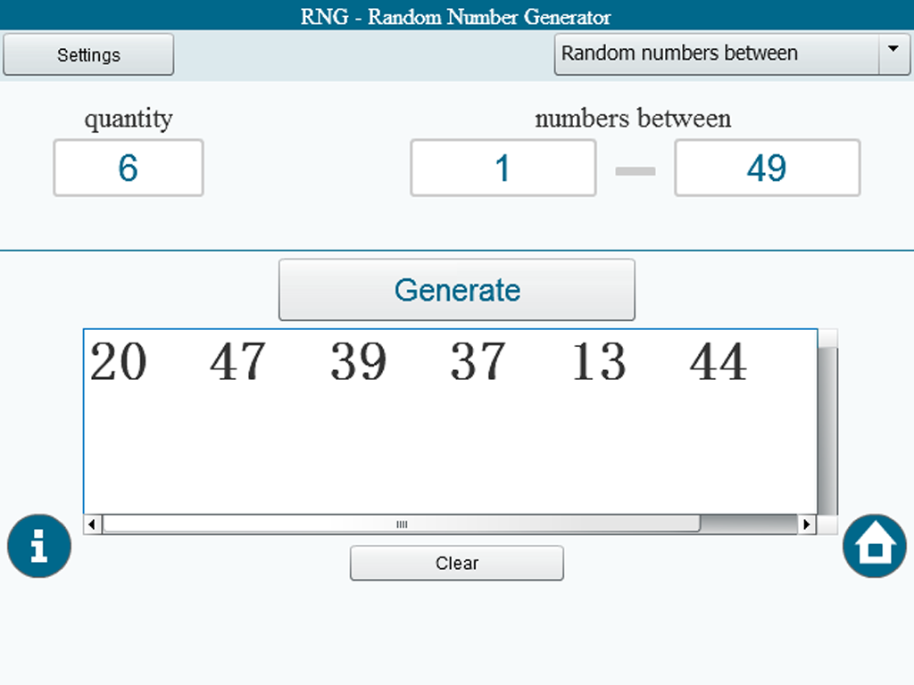 Random Number Generator RNG ML 1.1.0