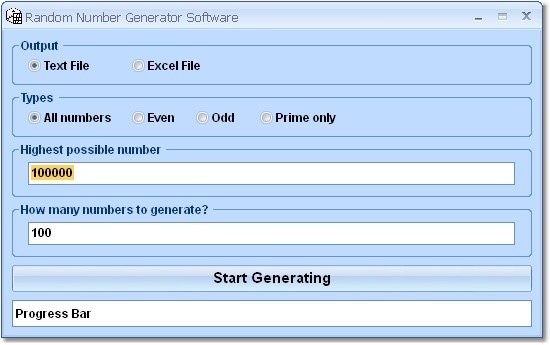 Random Number Generator Software 7.0
