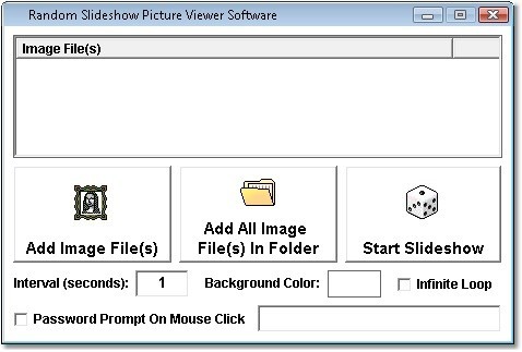 Random Slideshow Picture Viewer Software 7.0