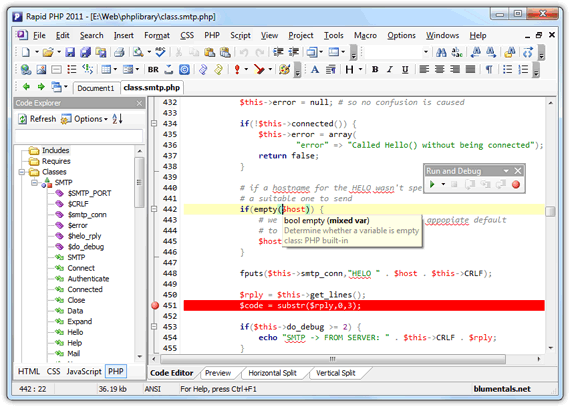 Rapid PHP Editor 2011 11.3