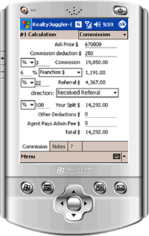 RealtyJuggler Real Estate Calculator for Windows Mobile 1.2.4