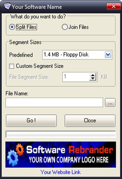 Rebrandable File Splitter 1.0
