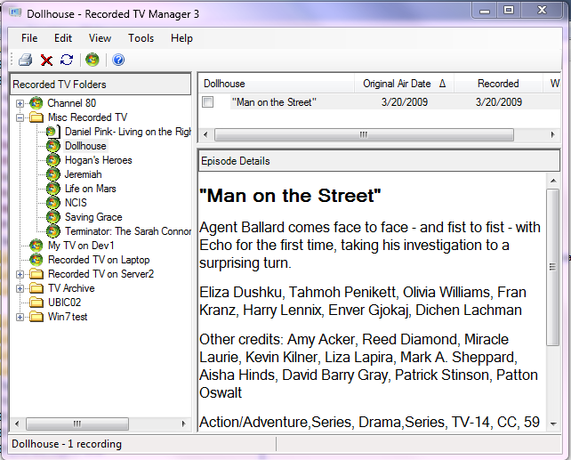 Recorded TV Manager 3 Build 4.3.1