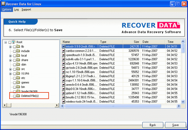Recover Data Linux Data Recovery 1.0