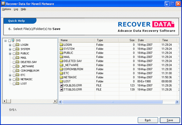 Recover Data Novell Data Recovery 1.0