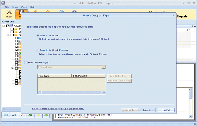 Recover Deleted Items Outlook 2007 10.10.01