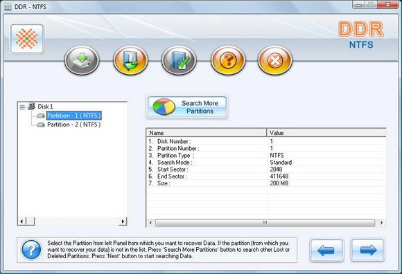 Recover NTFS Partitions 4.0.1.6