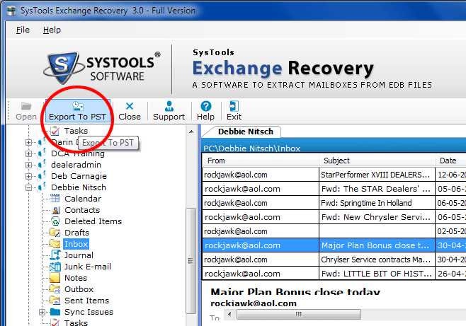 Recovery for Exchange Server 3.0