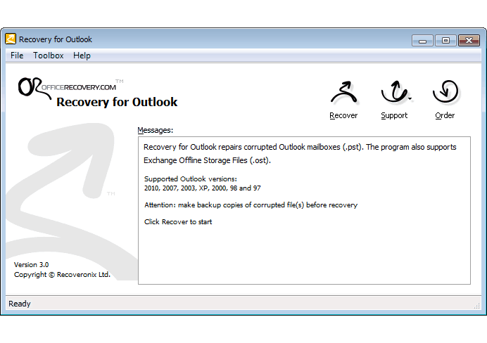 Recovery for Outlook 3.0.1012