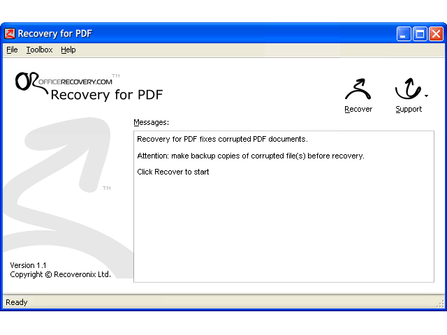 Recovery for PDF 1.1.0826