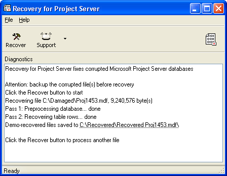 Recovery for Project Server 1.0.0815