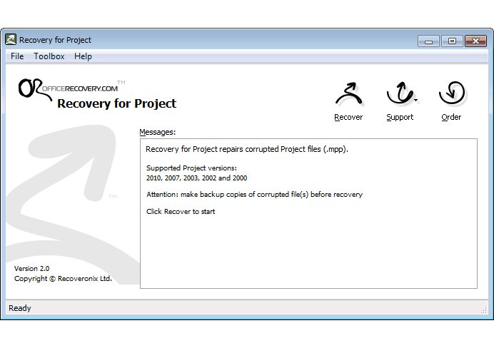 Recovery for Project 2.0.1269