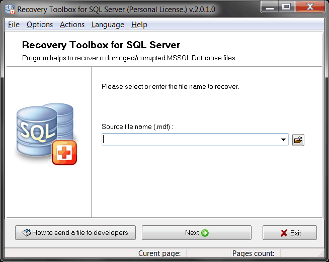 Recovery Toolbox for SQL Server 2.1.9
