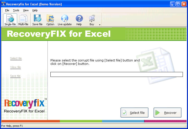 RecoveryFix for Excel 11.07