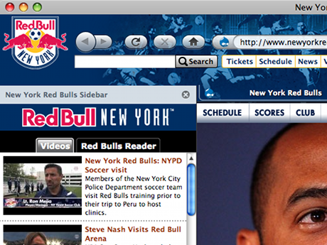 Red Bull New York Soccer Firefox Theme 1.0.1