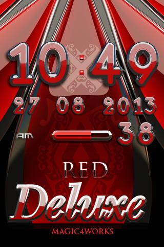 red deluxe digital clock 2.17