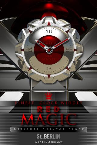 RED MAGIC clock widget 2.22