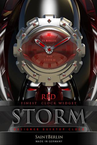 RED STORM clock widget 2.22