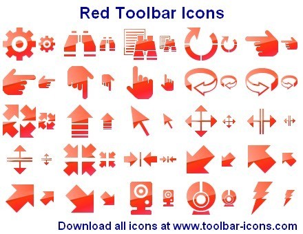 Red Toolbar Icon Set 2012.2