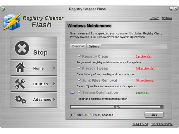 Registry Cleaner Flash 3.2.9.6