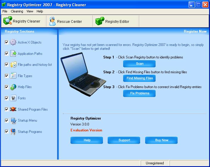 Registry Optimizer 2007