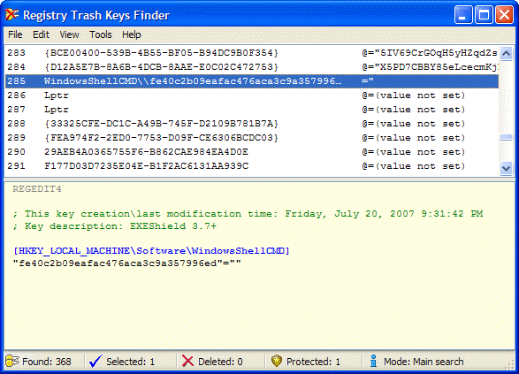 Registry Trash Keys Finder 3.9.1