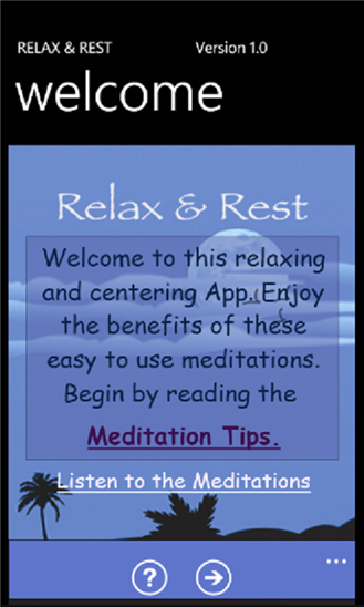 Relax and Rest Guided Meditations 2.1.0.0