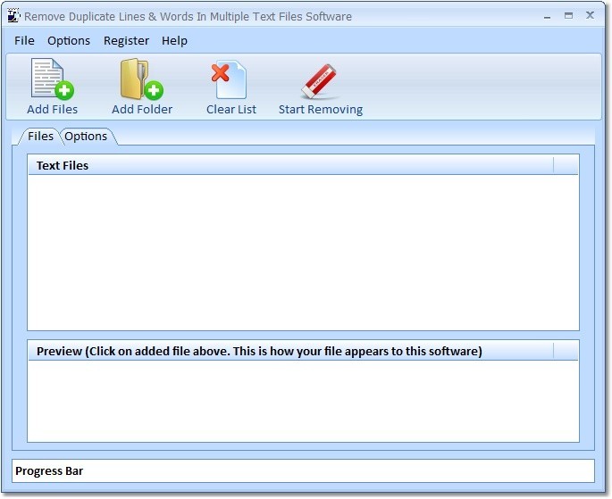 Remove Duplicate Lines & Words In Multiple Text Files Software 7.0