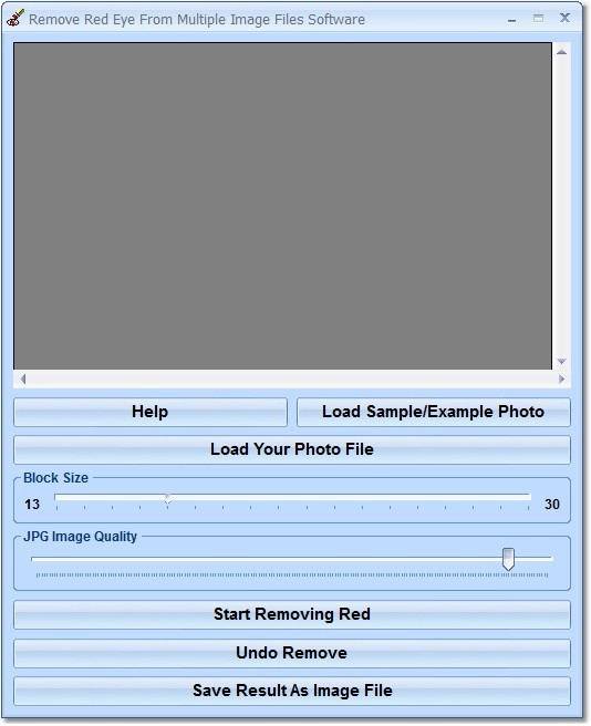 Remove Red Eye From Multiple Image Files Software 7.0