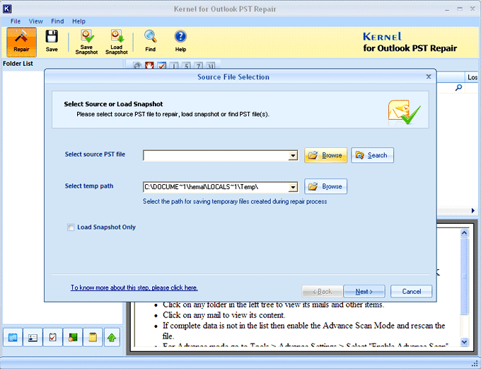 Repair PST File Outlook 2007 10.10.01