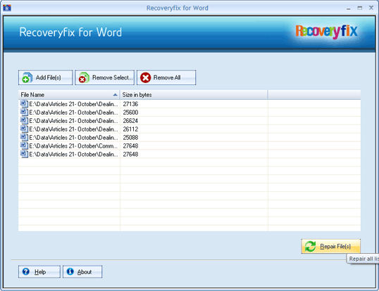 Repair Word 2010 File 11.04