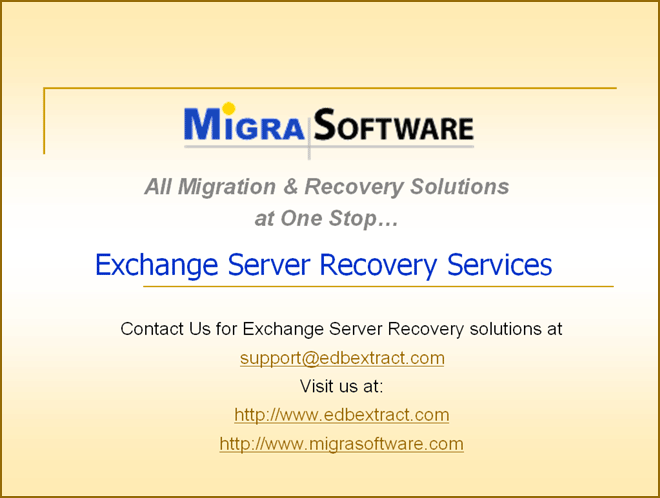 Restore Exchange 2003 Database 2.0