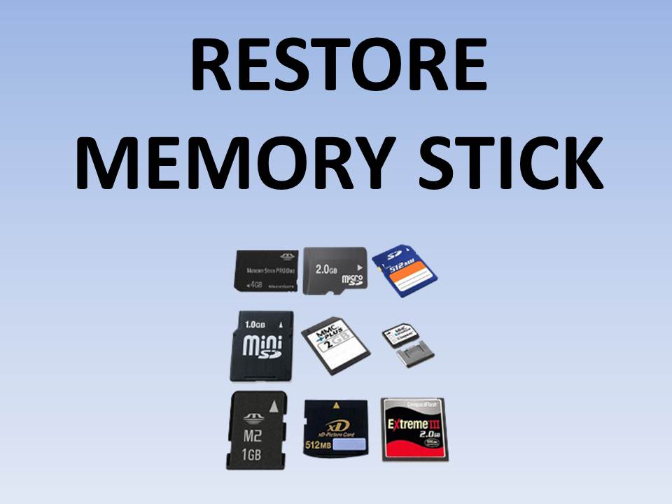 Restore Memory Stick 4.0.0.32