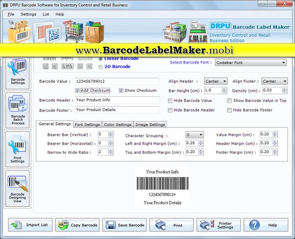 Retail Business 2D Barcodes 7.3.0.1