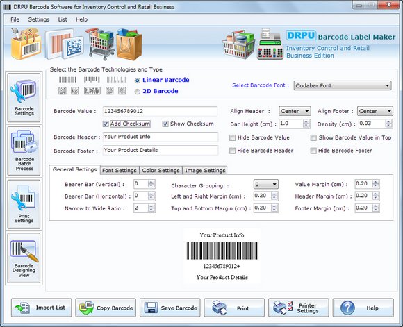 Retail Business Barcodes Generator 7.3.0.1