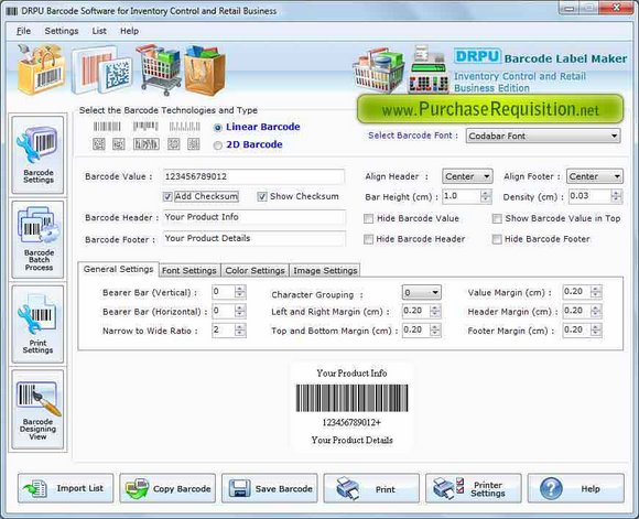 Retail Inventory Barcode Maker 7.3.0.1
