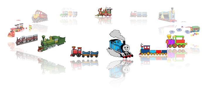 Rotary Cartoon Train Game 1.5