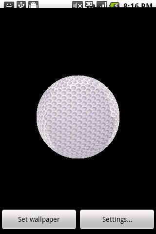 Rotating GolfBall Wallpaper! 3.0