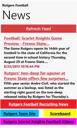 Rutgers Football News 1.1.0.0