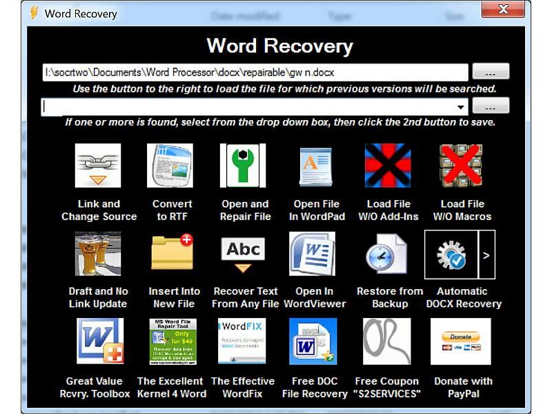 S2 Services Word Recovery 1.0.7