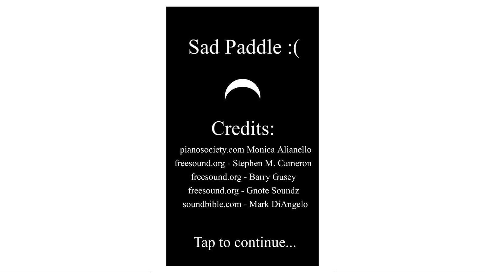 Sad Paddle :( 1.4