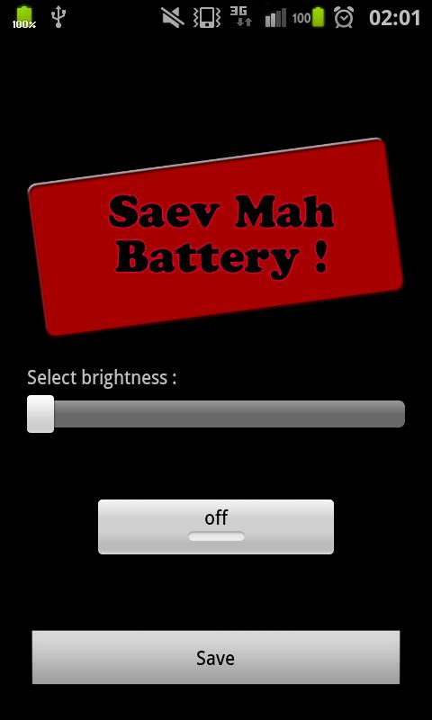 Saev Mah Battery! (Donate) 1.0