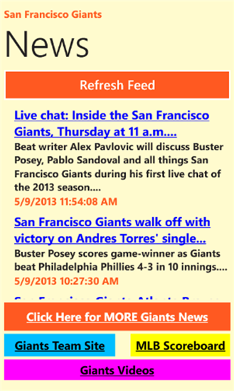 San Francisco Baseball News 5.0.0.0