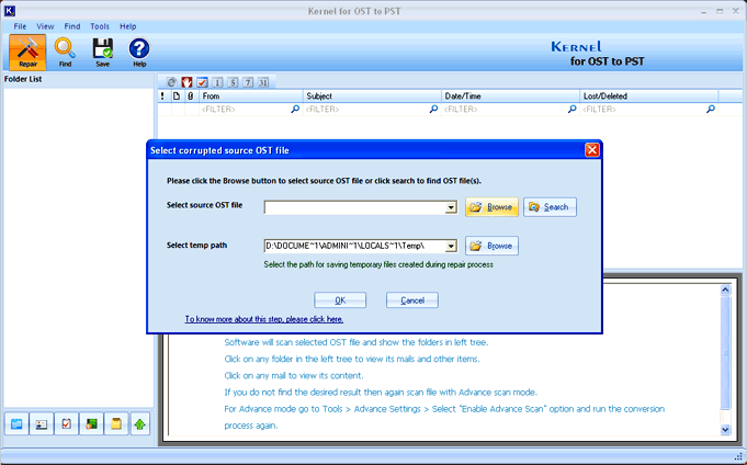 Scan Outlook OST 12.06.01