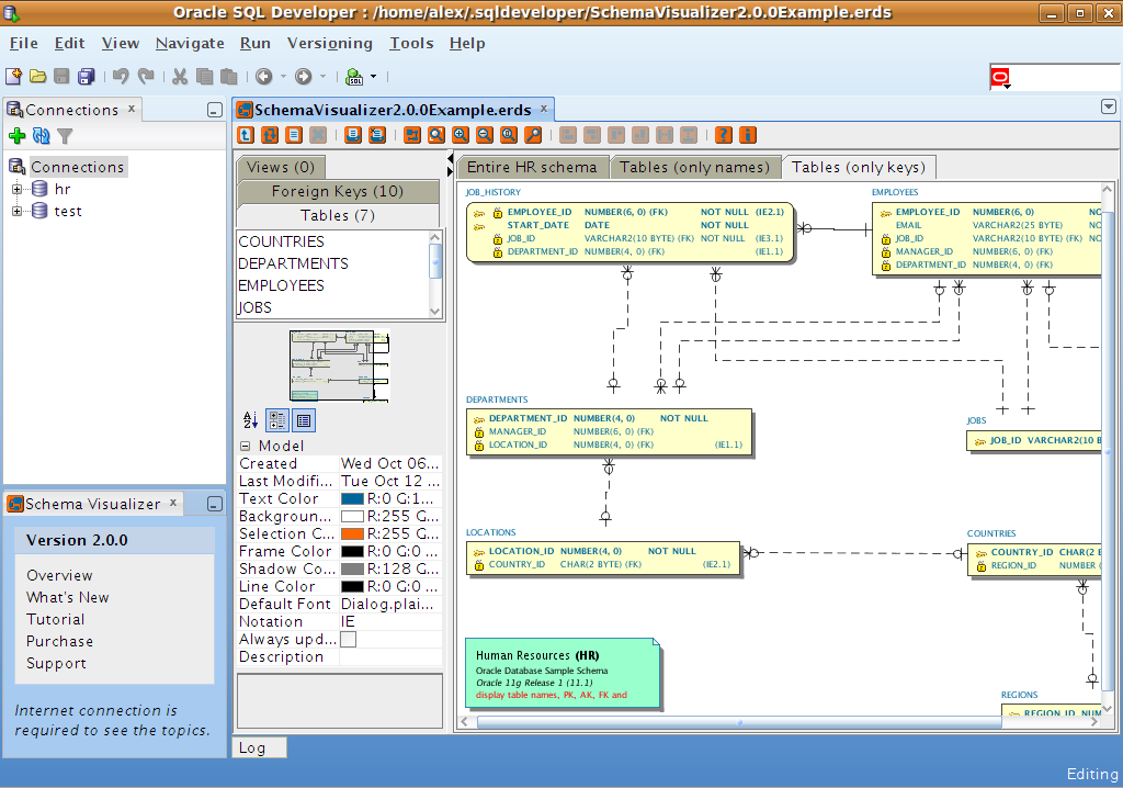 Schema Visualizer for SQL Developer 2.0.1
