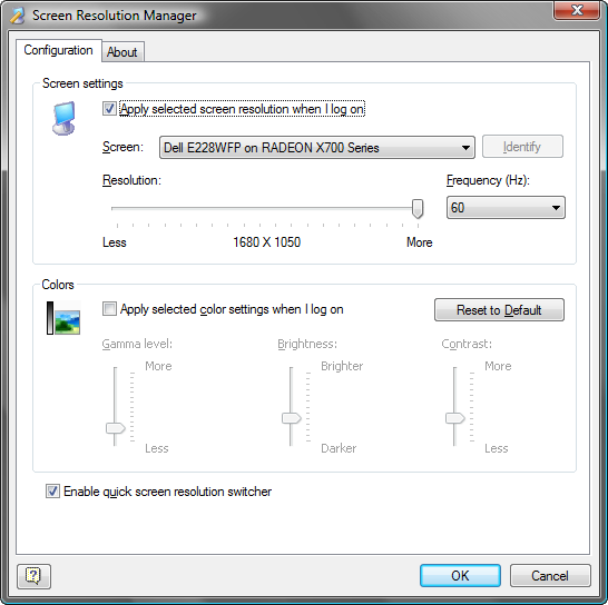 Screen Resolution Manager 5.0