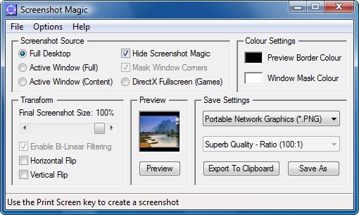 Screenshot Magic 3.4